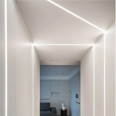 Profil LED Incastrat, Sub Tencuiala, Lungime 2m, Latime 2 cm