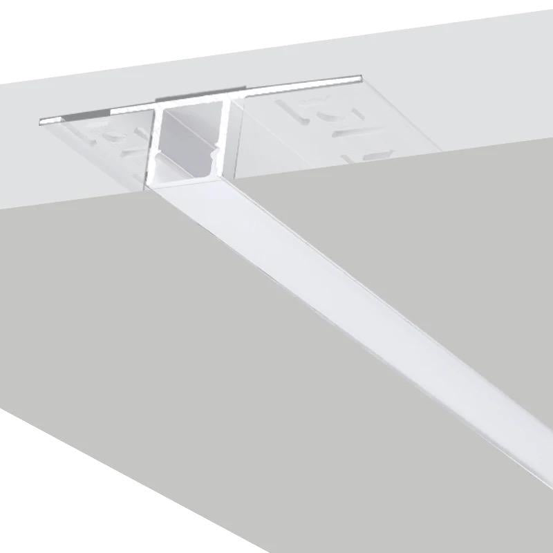 Profil LED Incastrat, Sub Tencuiala, Lungime 3m, Latime 1.3 cm