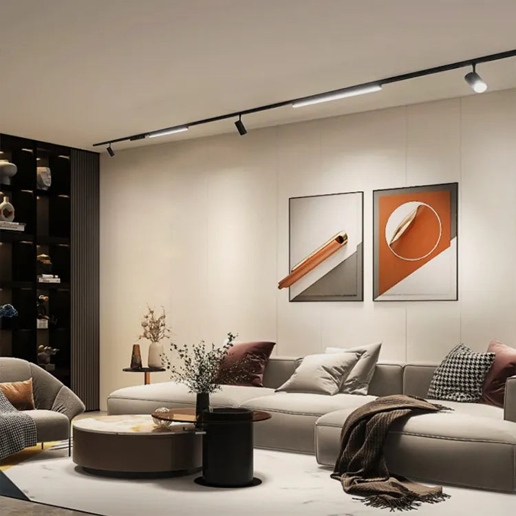 Proiector LED Sina Magnetica Aplicata, Lumina Calda, Reglabil, 18W, Negru