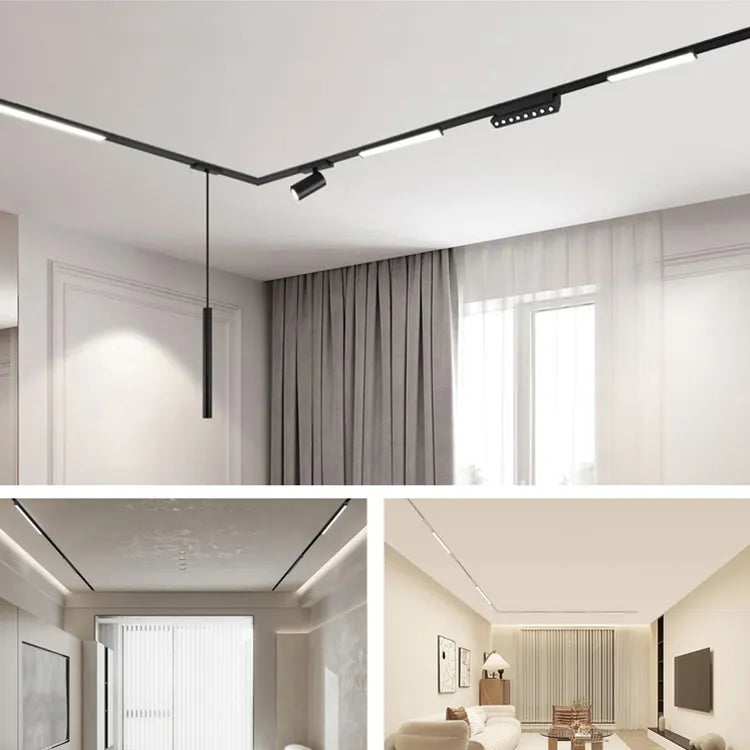 Proiector LED Sina Magnetica Aplicata, Lumina Calda, Reglabil, 6W, Negru
