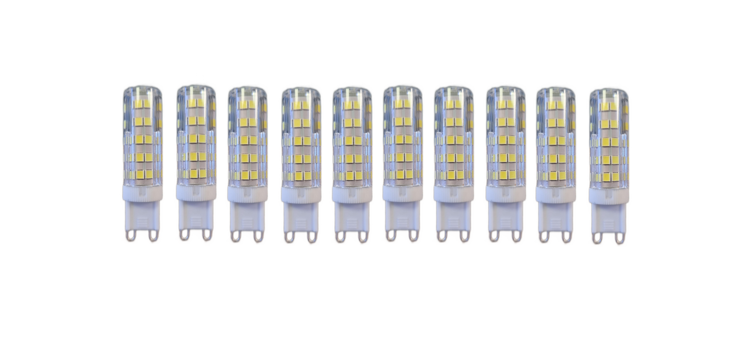 Set 10 x Becuri LED RFAN, G9, Lumina Calda, 3000K, 7W