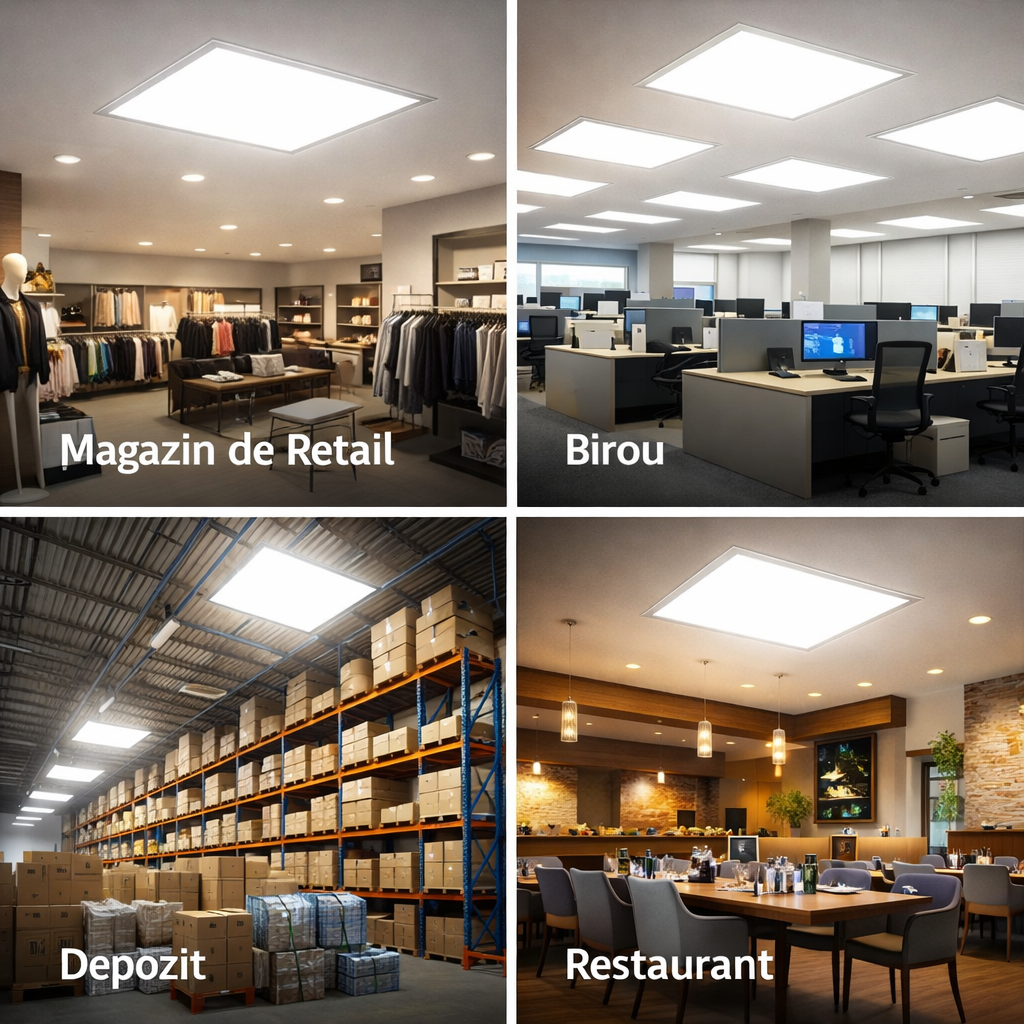 Panou LED 60 x 60 x 2 cm, Lumina Neutra, 4000K, Aluminiu, 50W, Alb